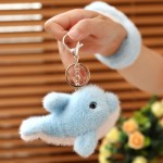 Custom Cute Plush Dolphin bracelet Pendant Keychain marine animal Plush Children Toys