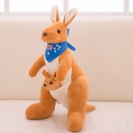 Wholesale Plush Kangaroo Toy Custom Logo Printed Cute Costume Style Stuffed Animal Soft Fabric Material