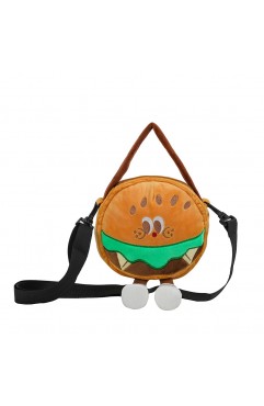 ins cute cartoon french fries hamburger bag girl hundred small satchel creative handheld crossbody coin purse