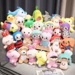 Wholesale Factory Plush 7 10 15 20 30CM Crane Mini Toy Claw Stuffed Animal Toys With Keychains Machine Vending Machine Doll