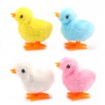 Puzzle Funny Educational Chicken Plush Toy Jumping Wind Up Clockwork Animal Toys