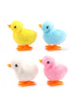 Puzzle Funny Educational Chicken Plush Toy Jumping Wind Up Clockwork Animal Toys