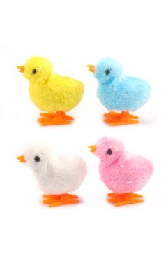 Puzzle Funny Educational Chicken Plush Toy Jumping Wind Up Clockwork Animal Toys