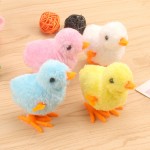 Puzzle Funny Educational Chicken Plush Toy Jumping Wind Up Clockwork Animal Toys